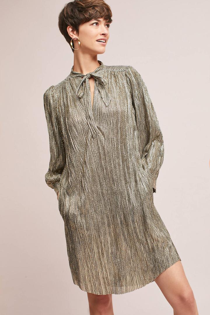 Sabina Musayev Tied Shimmer Tunic