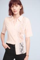 Tracy Reese Floral Lace Panel Blouse