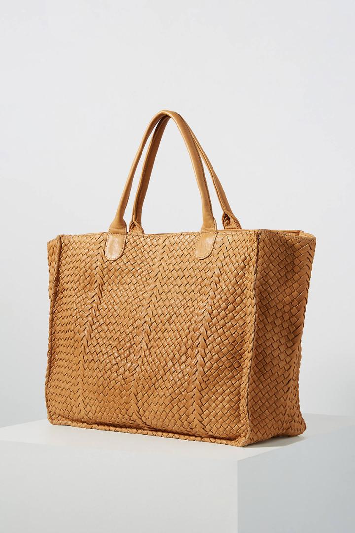 Anthropologie Claramonte Jules Woven Tote Bag