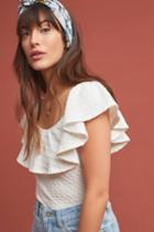 Anthropologie Textured Off-the-shoulder Top