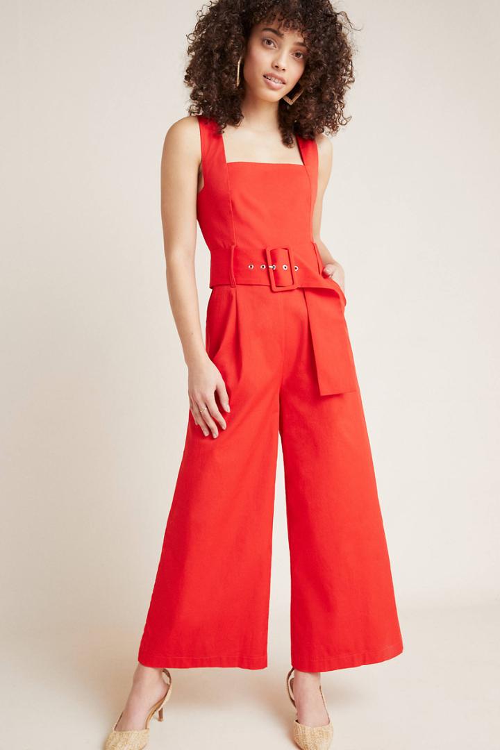 Seen Worn Kept Pinafore Belted Jumpsuit