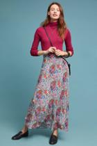 Tanvi Kedia Flora Silk Skirt