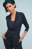 Pure + Good Jersey Cowl Neck Top