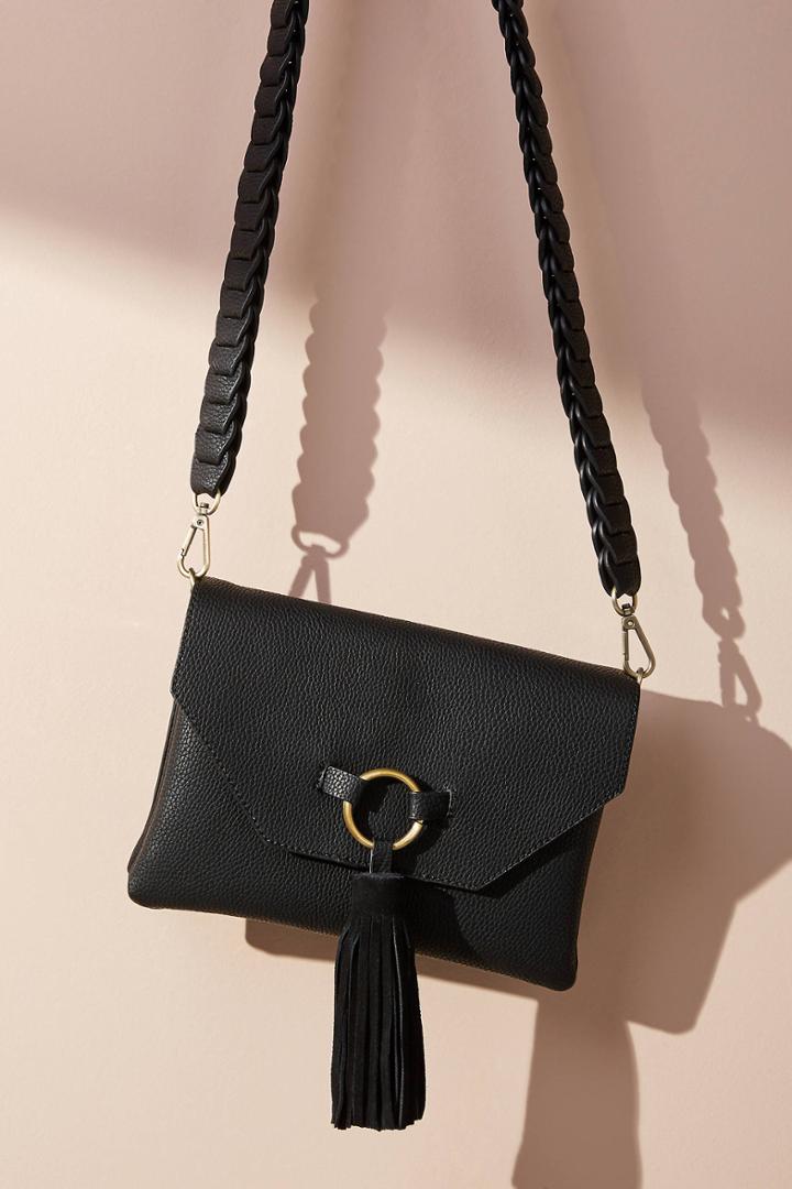 Anthropologie Meredith Tassel Crossbody Bag