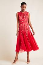 Bronx And Banco Shania Lace Tulle Midi Dress