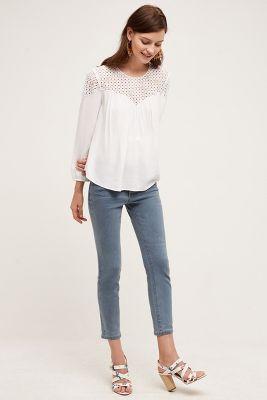 Pilcro Serif Ankle Jeans Tinted Denim