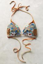 Red Carter Reversible Mosaic Triangle Top Orange