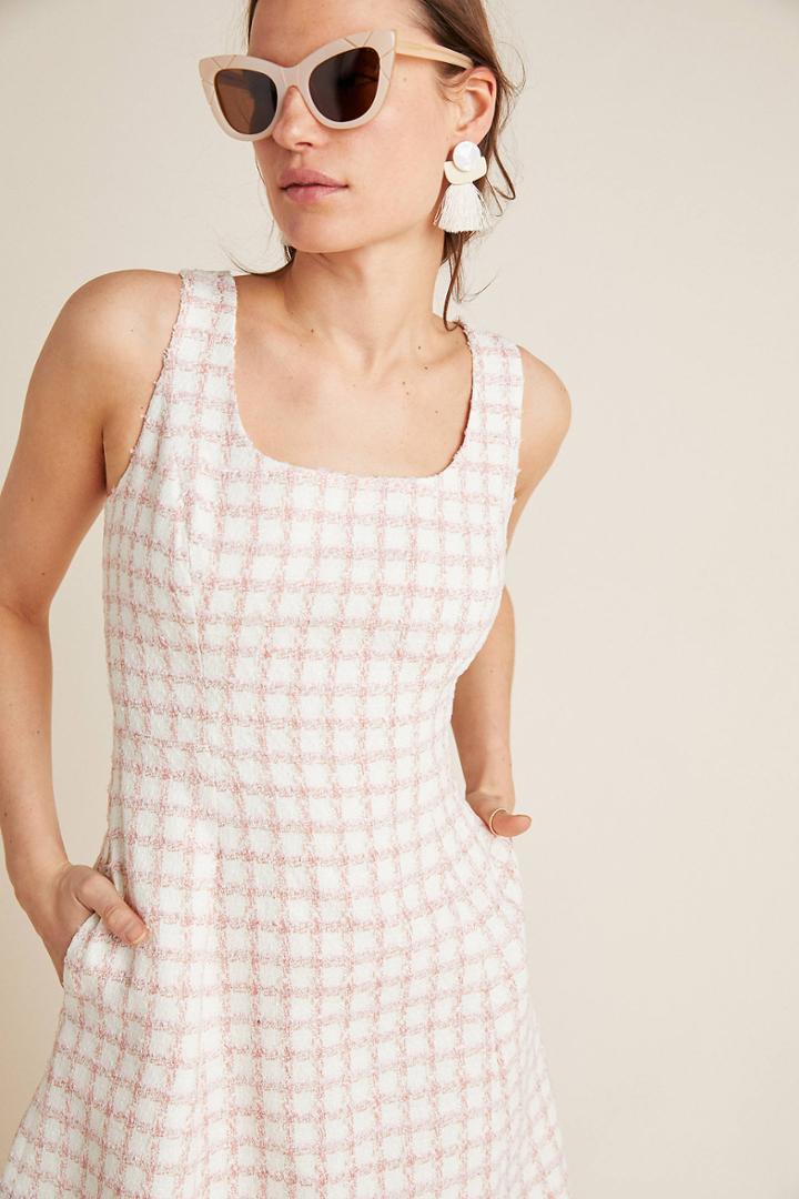 Gal Meets Glam Evangeline Windowpane Dress
