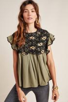 Am.it By Amit Aggarwal Marlena Lace Swing Blouse