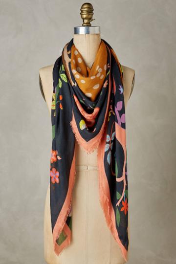 Karen Mabon Forrest Fawn Square Scarf