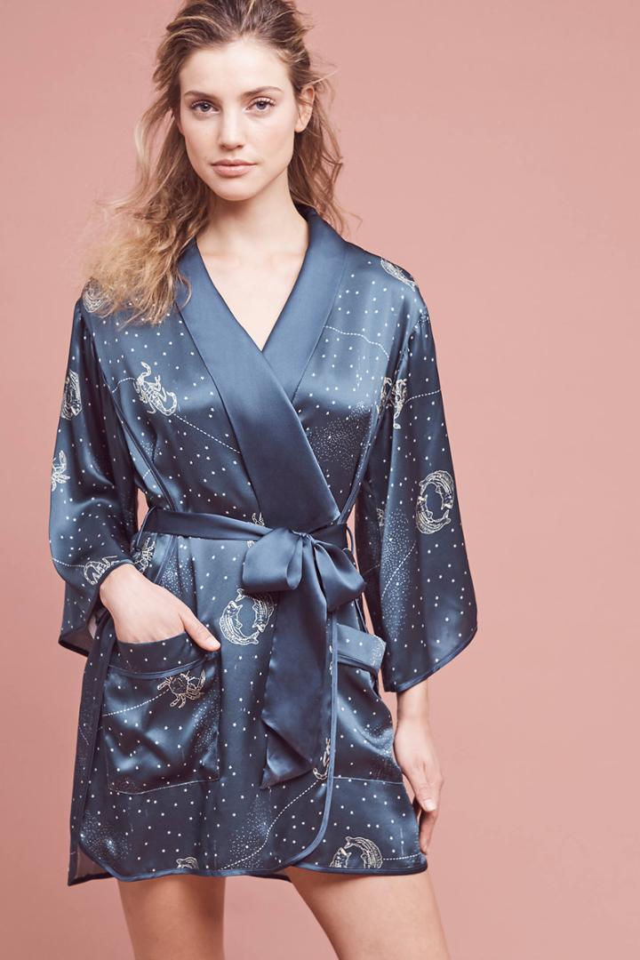 Anthropologie Dear Bowie Astrology Kimono Robe