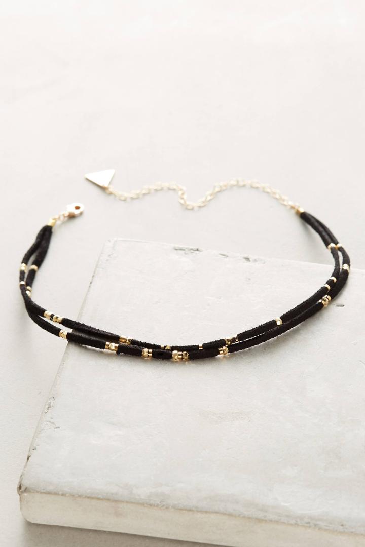 Serefina Layered Suede Choker Necklace