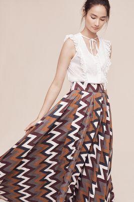 Mynah Designs Earth Tones Maxi Skirt