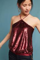 Sunday In Brooklyn Sequined Halter Top