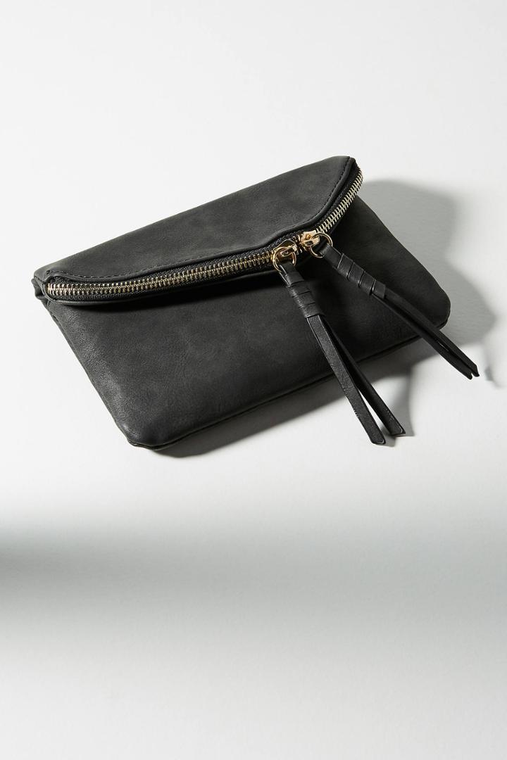 Anthropologie Zippered Mini Envelope Clutch