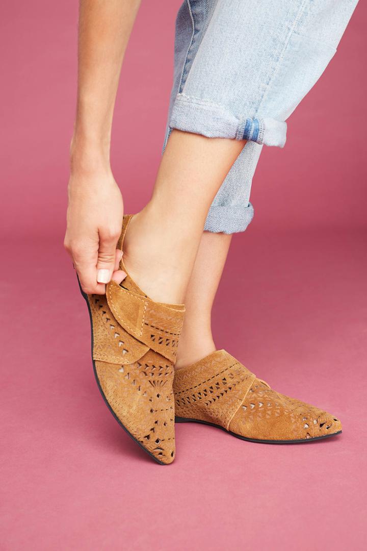 All Black Perforated Wrap Flats