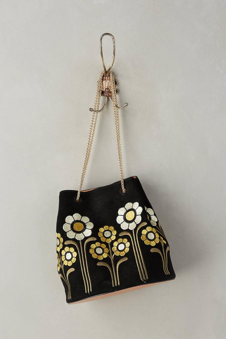 Orla Kiely Embroidered Florals Bucket Bag