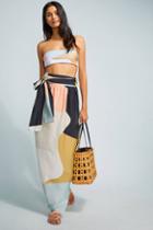 Mara Hoffman Colorblocked Wrap Skirt