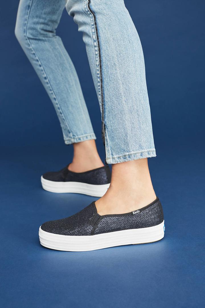 Keds Triple Decker Glitter Sneakers