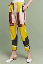 34n 118w Blocked Silk Trousers