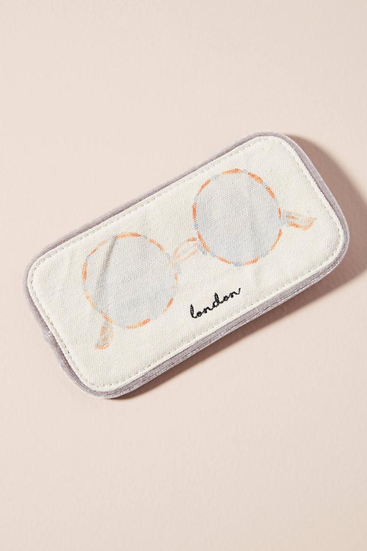 Anthropologie City-themed Glasses Case