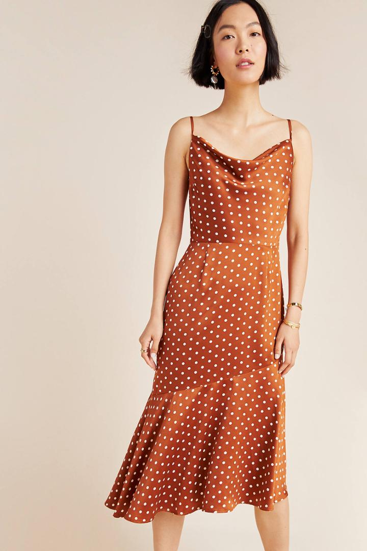 J.o.a. Josie Polka Dot Slip Dress