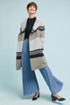 Cupcakes And Cashmere Striped Sweater Jacket