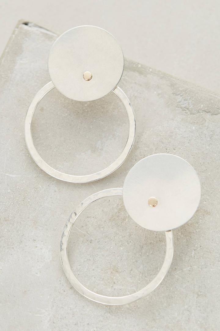 Lila Rice Silver Anello Hoops
