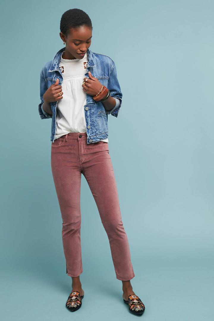 3x1 W3 Higher Ground Velvet Cropped Jeans