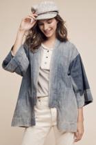 Bliss & Mischief Washed Denim Kimono