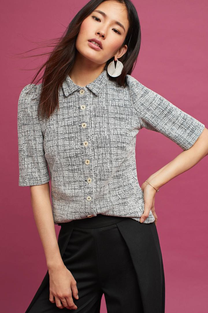 Vanessa Virginia Puff-sleeve Buttondown