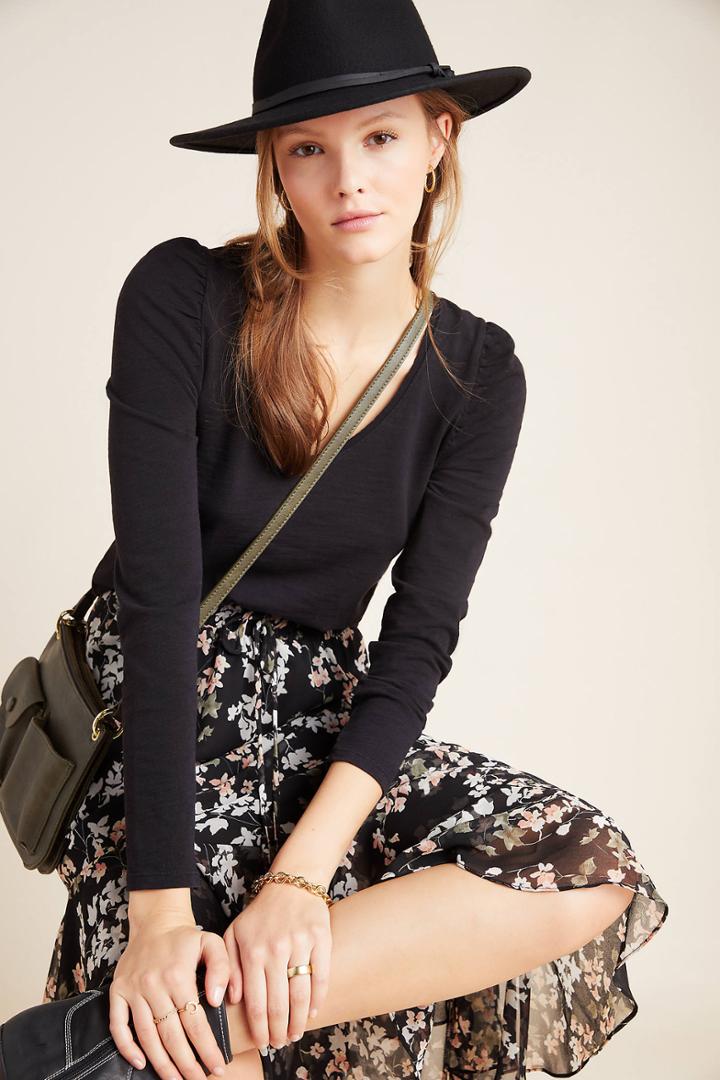 Nation Ltd Elizabeth Puff-sleeved Tee