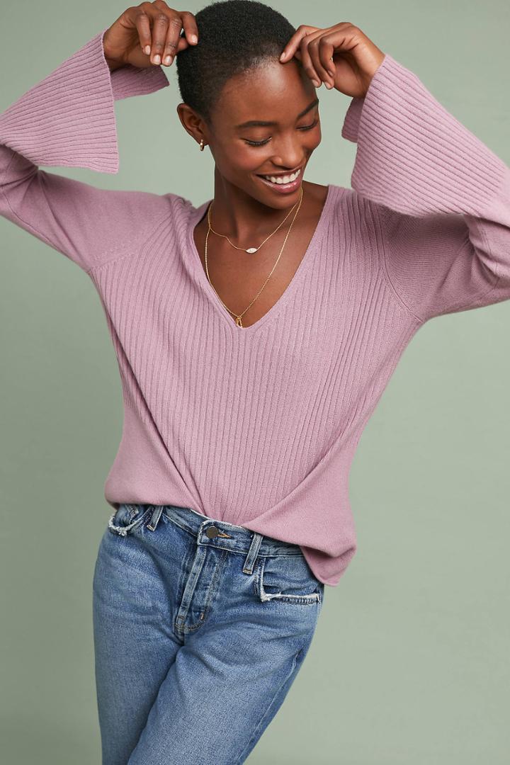 Nova Kashmir Ribbed Cashmere Pullover