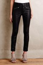 Pilcro Vegan Leather Moto Pants Black