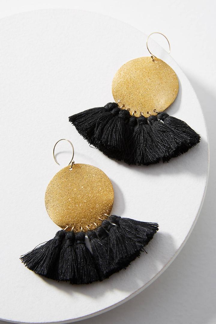 Serefina Luciana Fanned Drop Earrings
