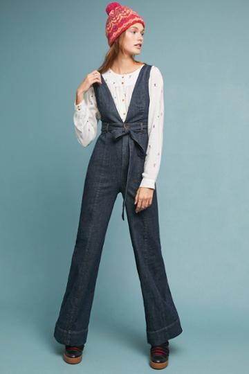 Pilcro And The Letterpress Pilcro Denim Jumpsuit