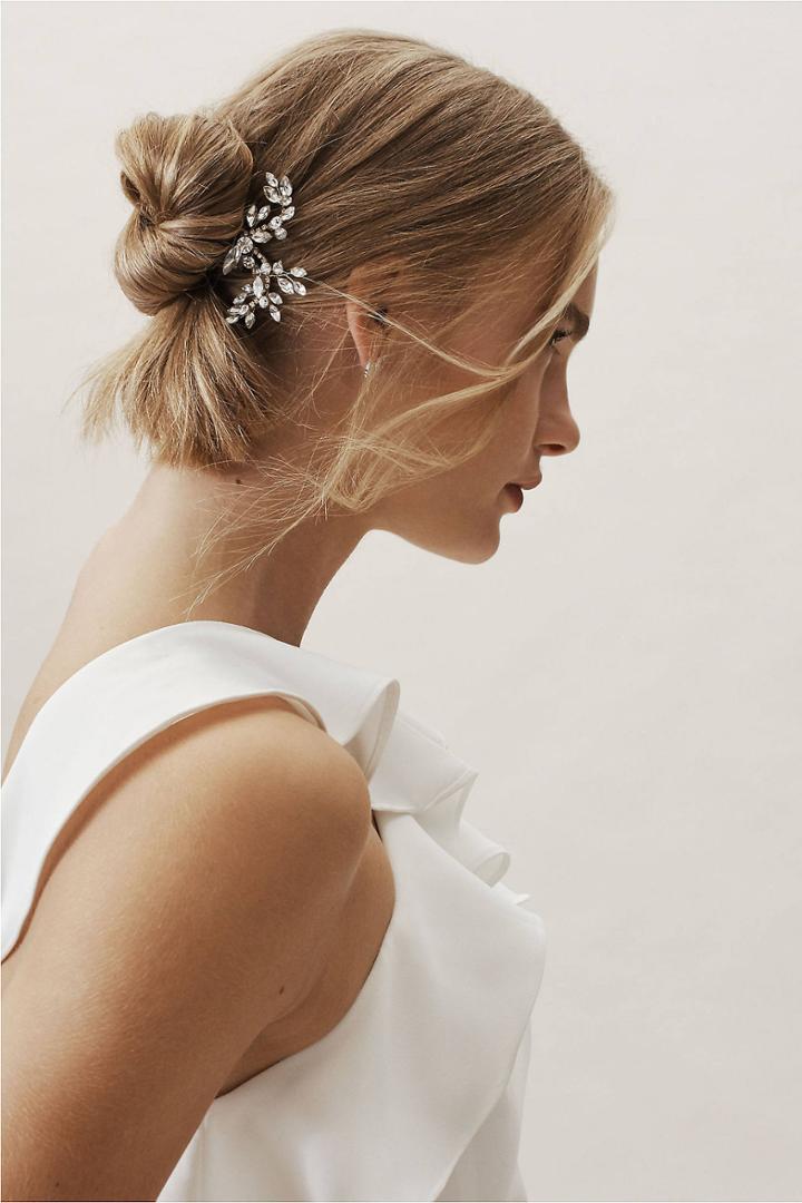 Anthropologie Gold And Crystal Pin