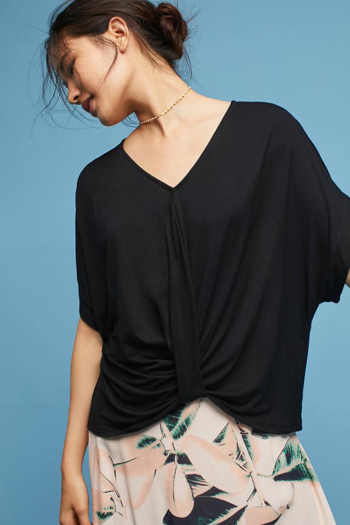 Eri + Ali Twist-front Dolman Top