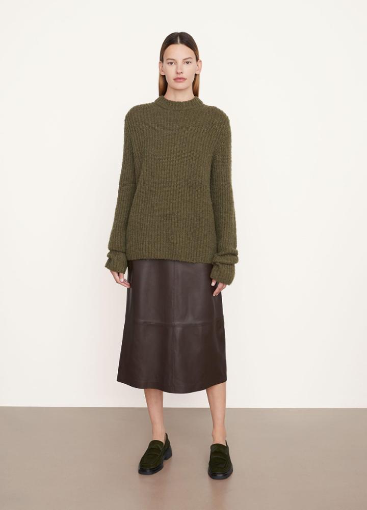 Vince Marled Rib Crew Sweater