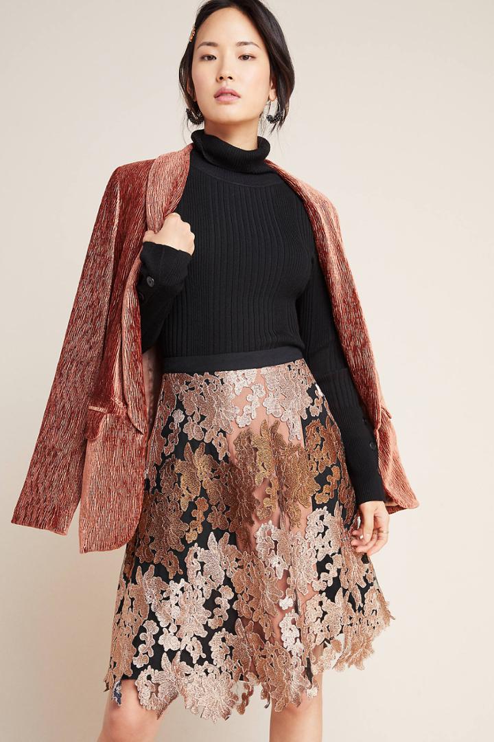 Varun Bahl Jeanette Jacquard Mini Skirt