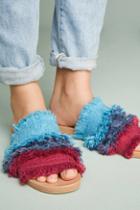Bill Blass Megan Frayed Slide Sandals
