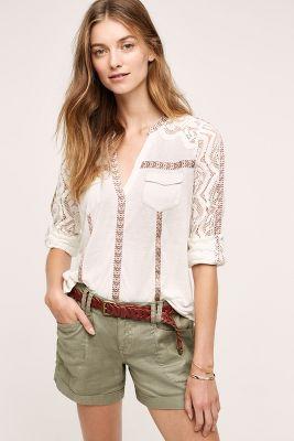Akemi + Kin Lace-sleeve Henley