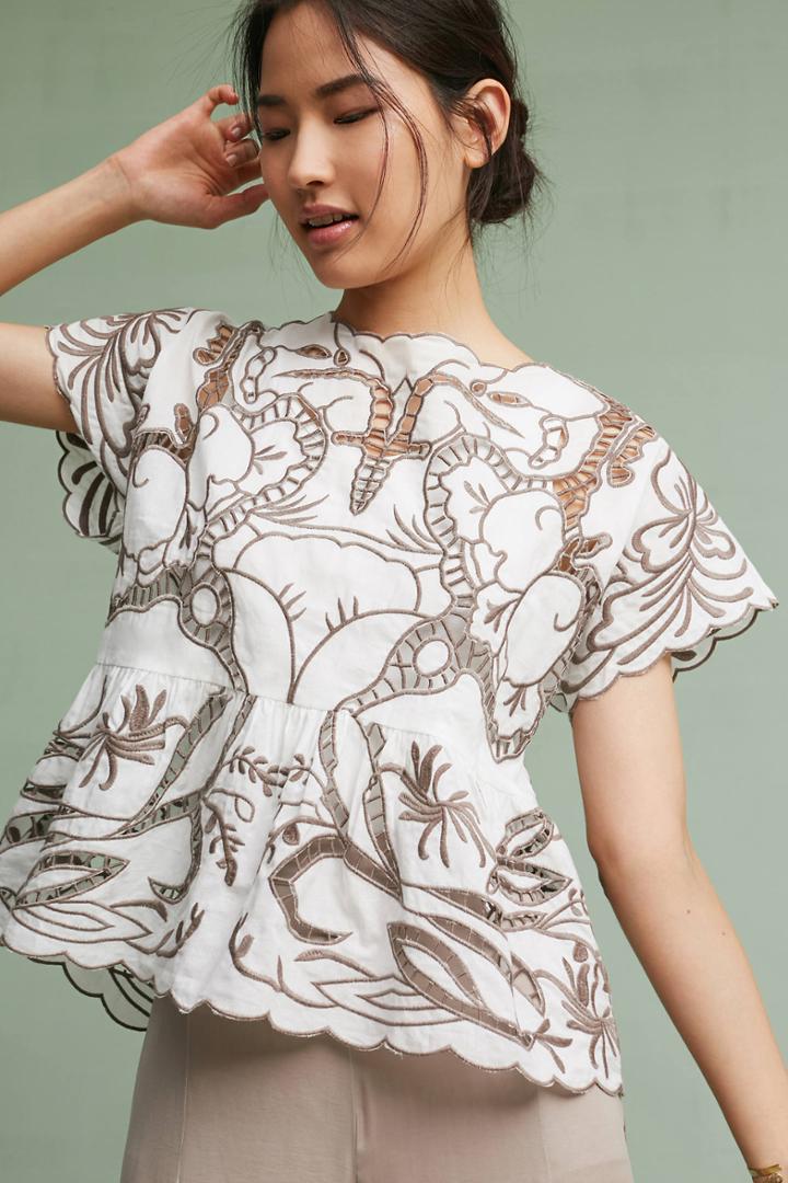 Harlyn Tonal Lace Shell