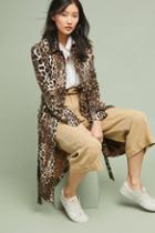 Helene Berman London X Anthropologie Leopard Trench Coat