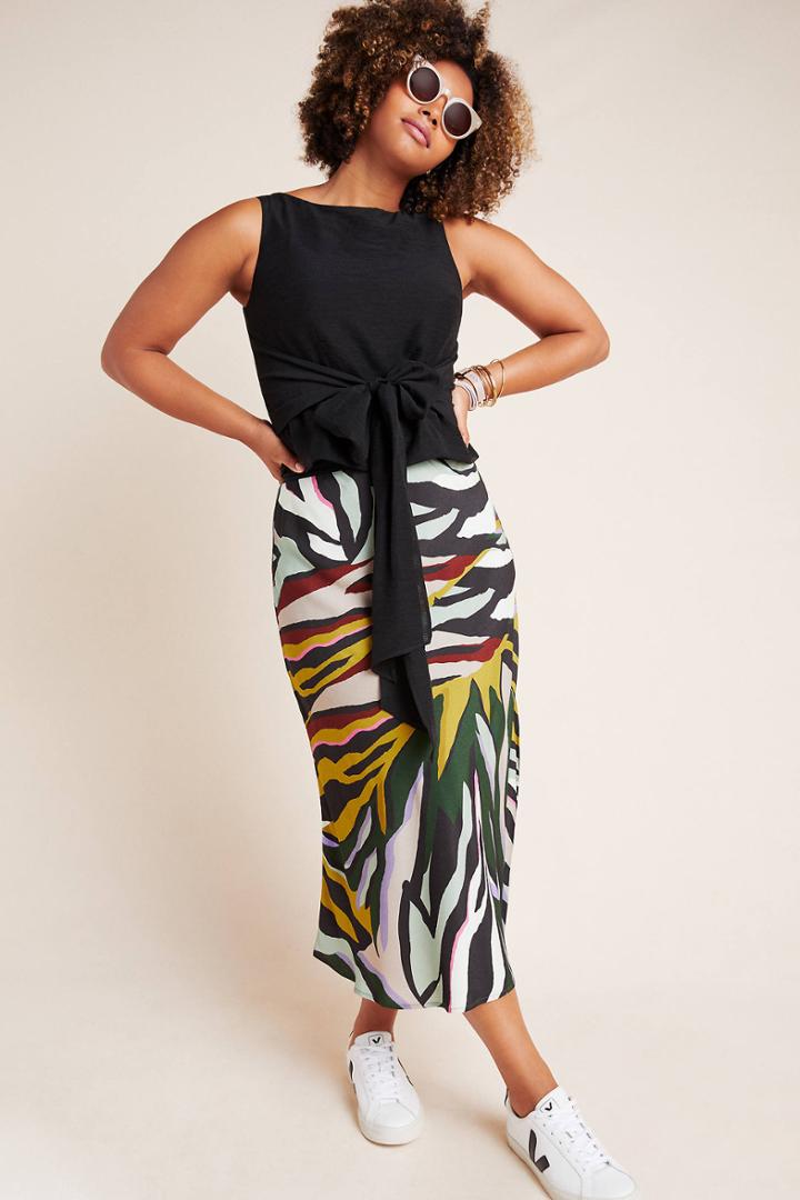Maeve Andie Tie-front Sleeveless Blouse