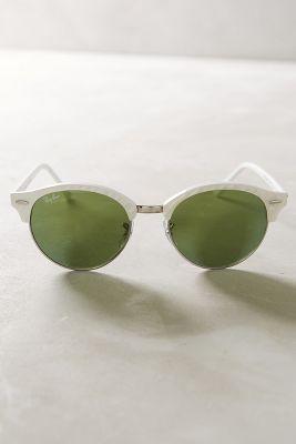 Ray-ban Clubround Sunglasses White