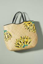 Aranaz Banana-embroidered Tote Bag