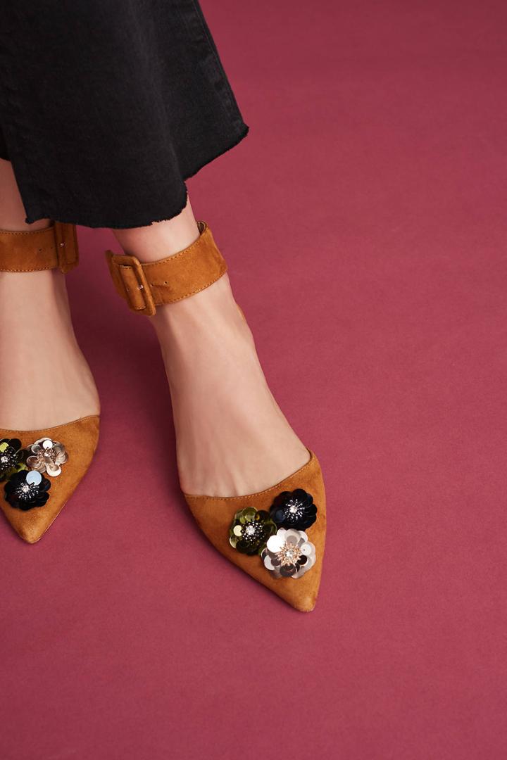 Bill Blass Sylvie Embellished Flats