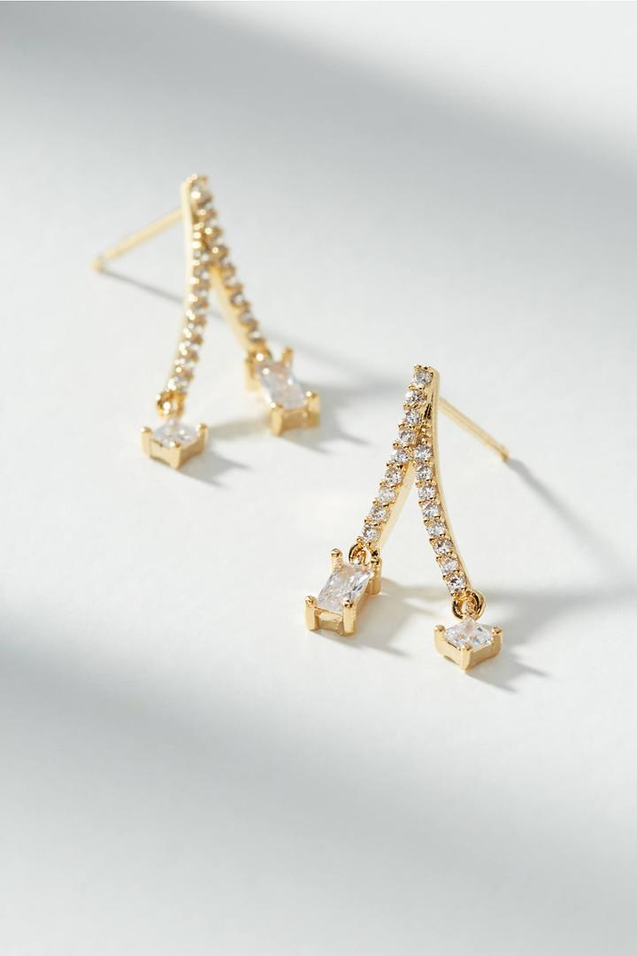 Anthropologie Amara Split Drop Earrings