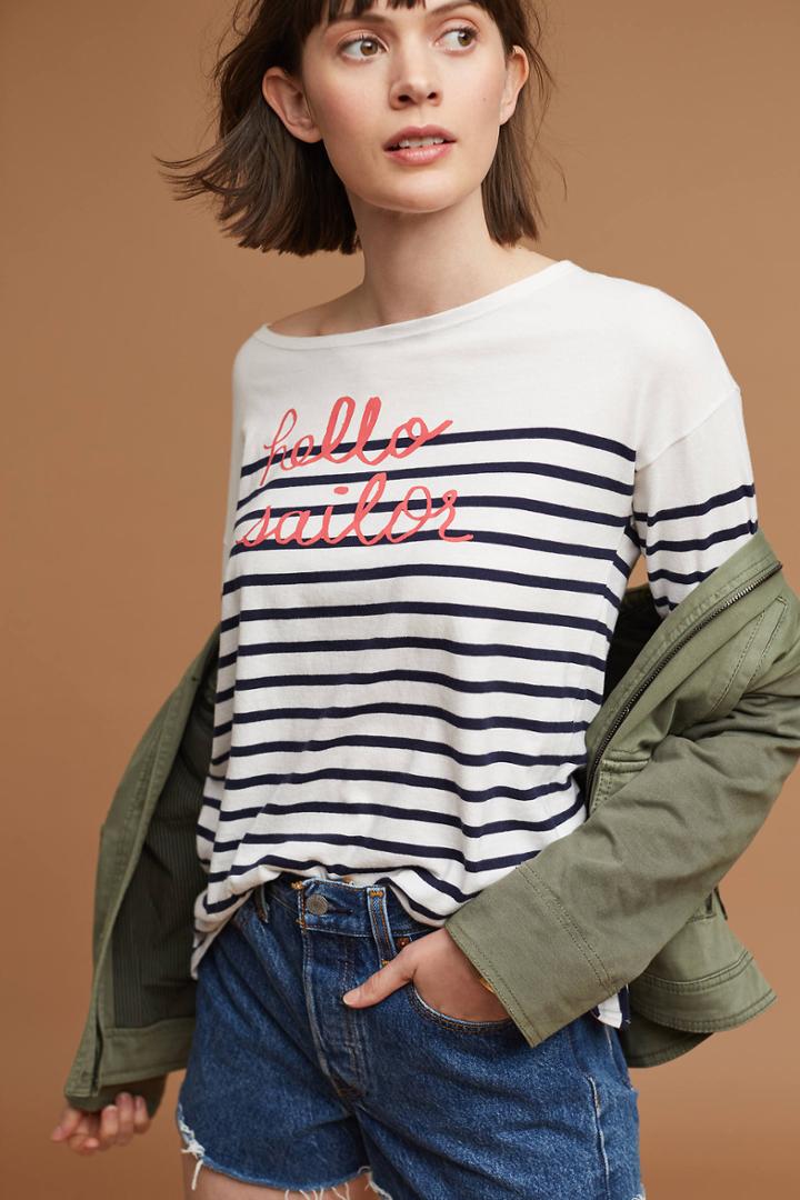 Sundry Hello Sailor Pullover